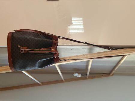 CÉLINE, Macadam Bucket bag.