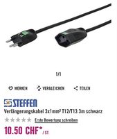 neue Steffen Verlängerungskabel 3m nur 5.-/Stk