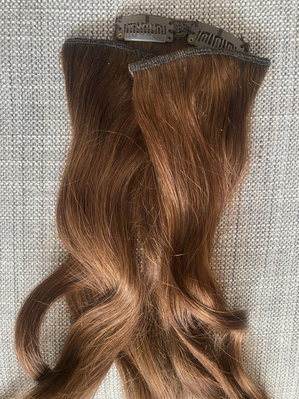 Parrucche: Echtes Haar Clip-in Extensions "Chocolate brown" – Usato da Thalwil venduto da gb_ea2000 5
