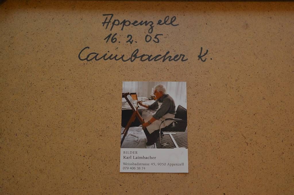 Dipinti: Karl Laimbacher Appenzell – Usato da Weissbad venduto da Usw63 4