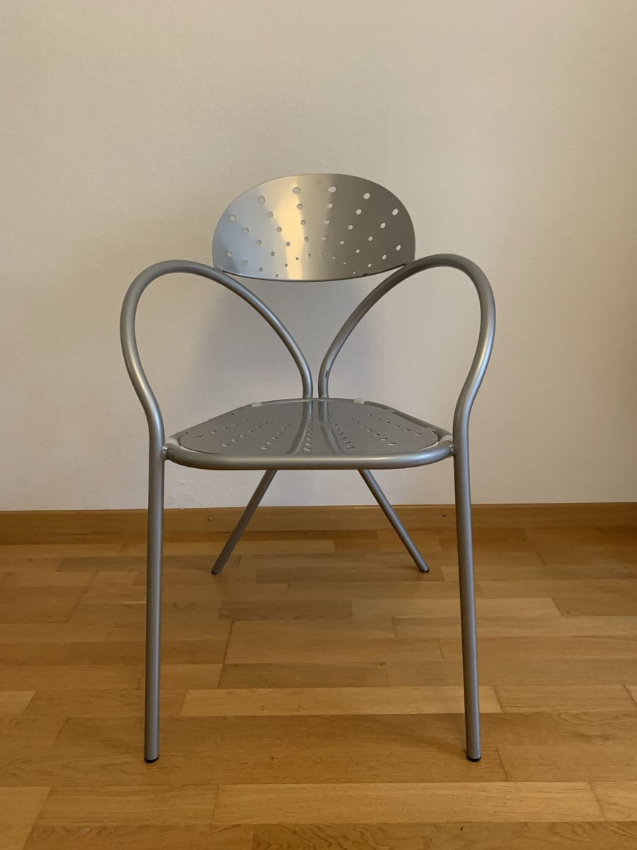 Interio Stühle: 4 moderne Gartenstühle aus Metall – Neu (gemäss Beschreibung) aus Zürich von Larixx 3