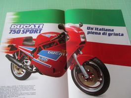 Ducati 750 Sport Prospekt, Rarität,