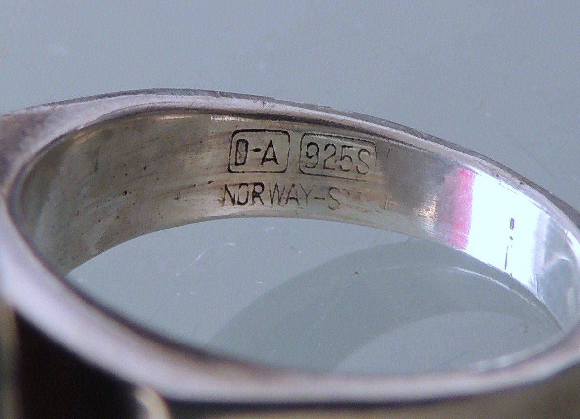 Anelli: DAVID ANDERSEN NORWAY Silber 925 Fingerring Gr. 51 – Usato da Waldenburg venduto da schaller707 6