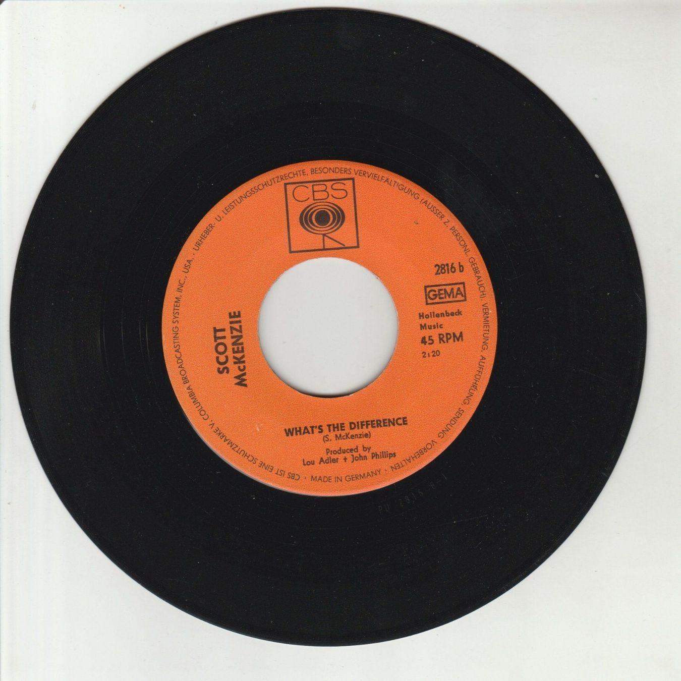 Schallplatten: Scott McKenzie - San Francisco 7" Vinyl – Gebraucht aus Tübach von JamesStone 3