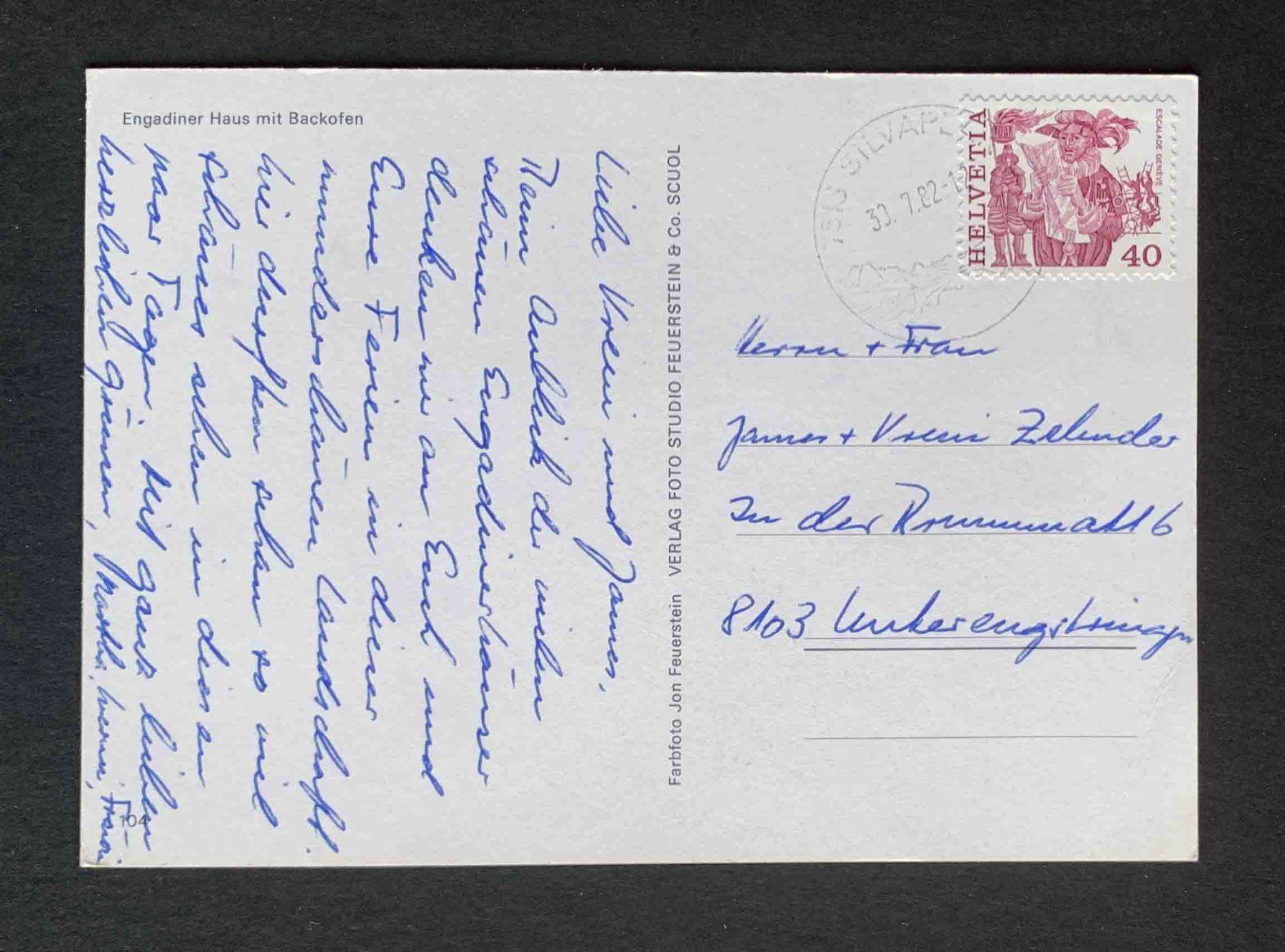 Cartes postales: AK Engadiner Haus mit Backofen – D'occasion à Goldau par artelier1 1