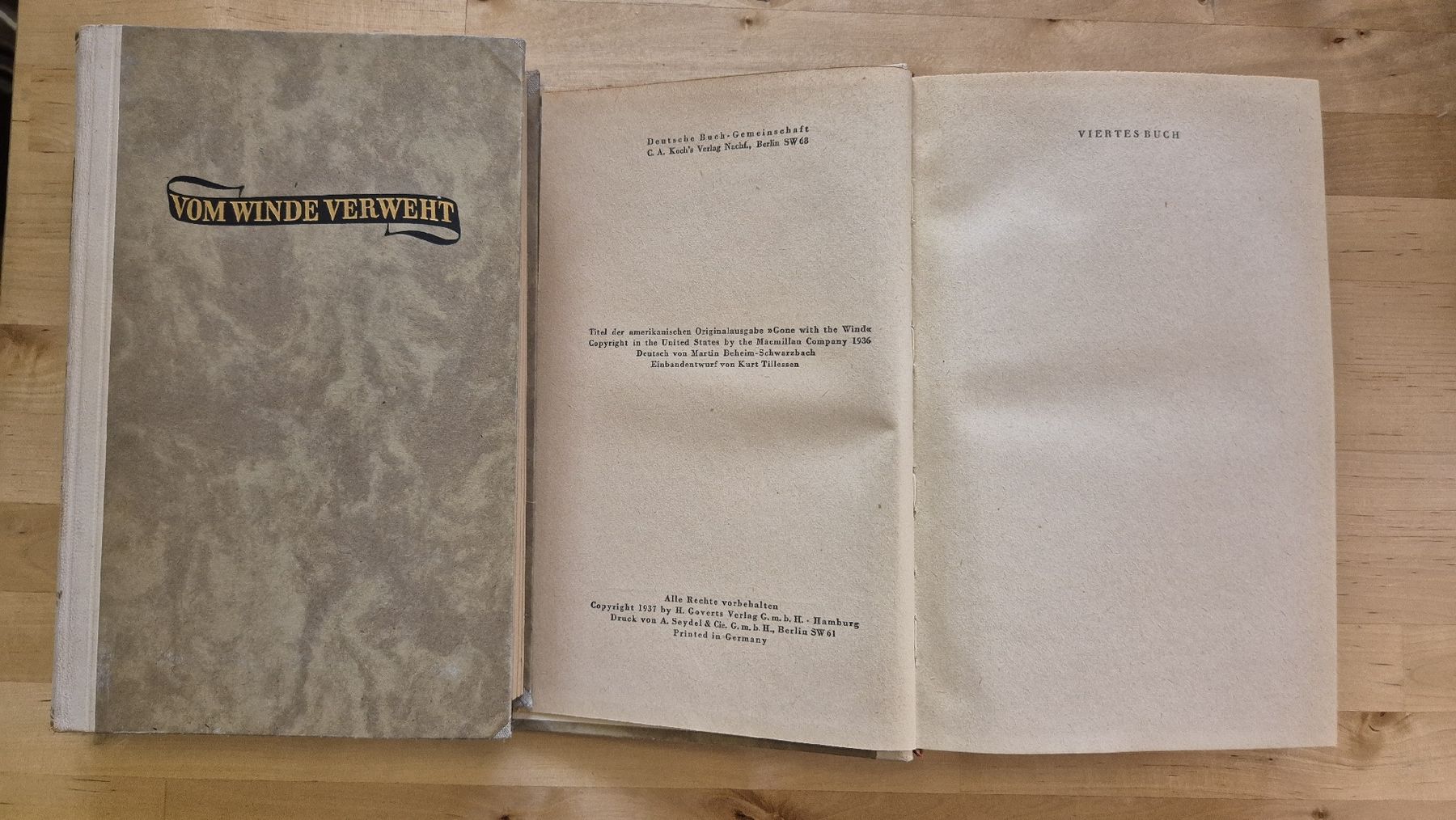 Livres: Vom Winde verweht Band 1+2 – D'occasion à Hombrechtikon par Bakra12 1
