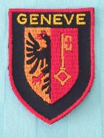 Vintage Badge Wappen GENEVE ST. GALLER STICKEREI