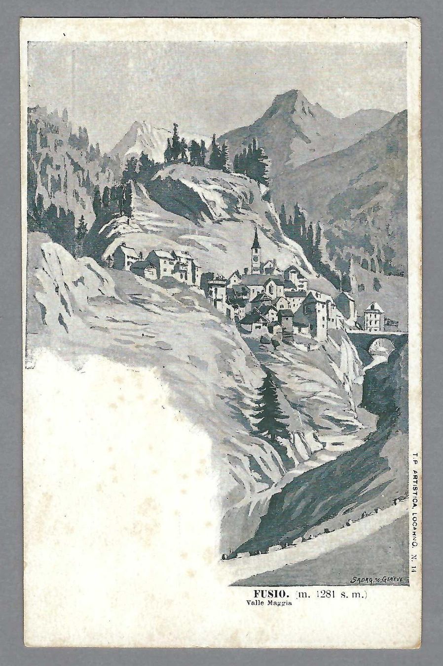 Cartoline postali: 1900 ca., FUSIO, NON CIRCOLATA – Usato da Pura venduto da ulisse1957