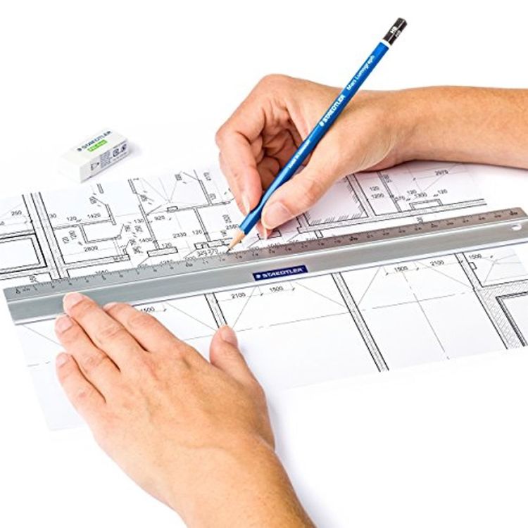 Akozon Aluminium Lineal 0-300mm Klappbar - Präzisionsmesswerkzeug