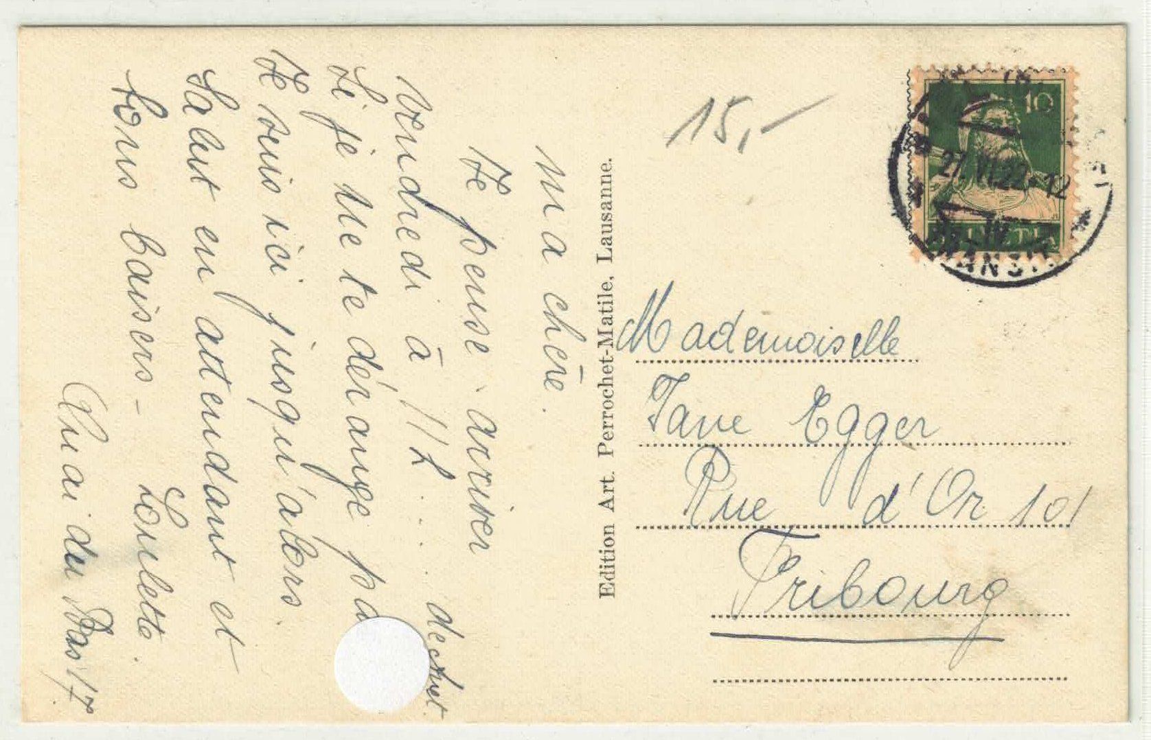 Cartoline postali: Bienne - Vue generale – Usato da Ettingen venduto da Kartenplanet 1