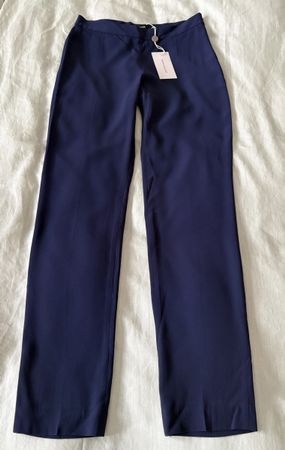 Neue gerade geschnittene High-Waist-Hosen Acetat wie Vince