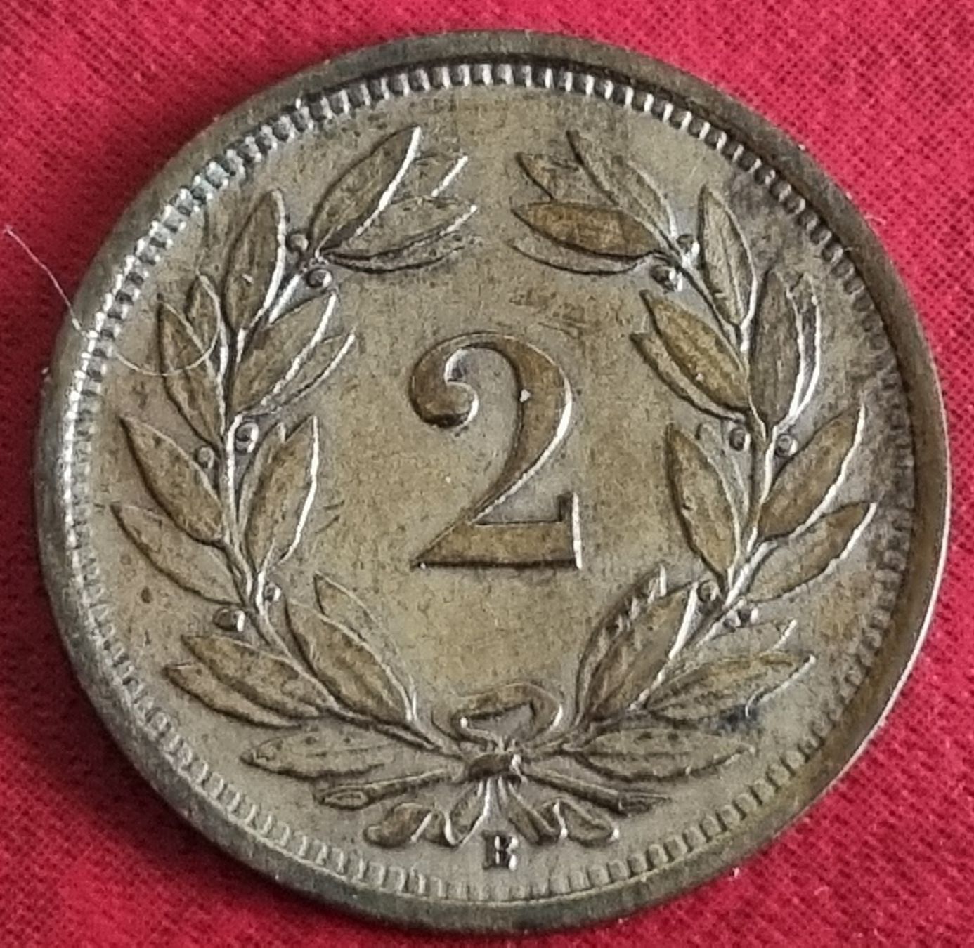Alle Münzen: 2 RAPPEN SCHWEIZ - JAHR 1925 – Gebraucht aus Heimenschwand von Valvora 1