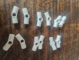 lego 32016 lot de 12 pièces White Technic, Axle and Pin