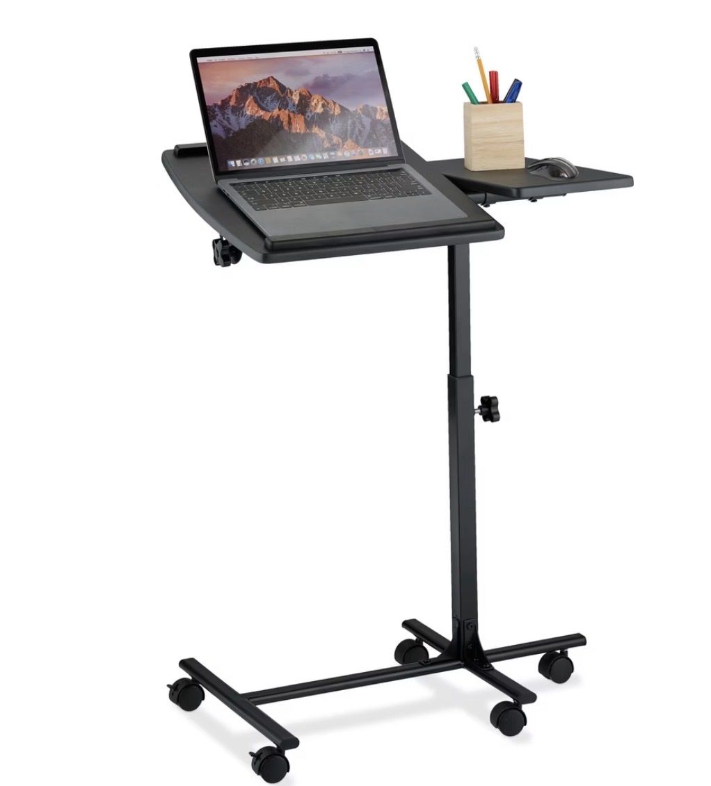 Tavoli: Adjustable Laptop Table with Wheels Black 61x40 cm – Nuovo (secondo la descrizione) da Derendingen venduto da cc_229