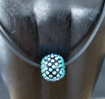 HALS KETTE MIT ANHÄNGER KUGEL 925 SILBER HALSKETTE