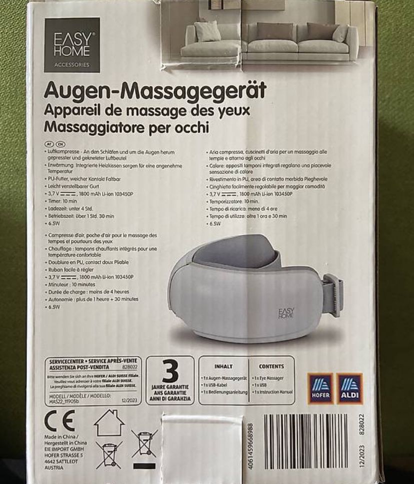 Dispositivi per massaggi: Augen Massagegerät – Nuovo e nell'imballaggio originale da St.Gallen venduto da aisa01 1