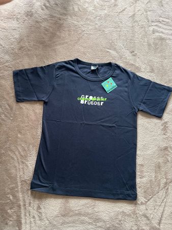 T-Shirt Gr. 140 - "Grosser Bruder" - Top Zustand!