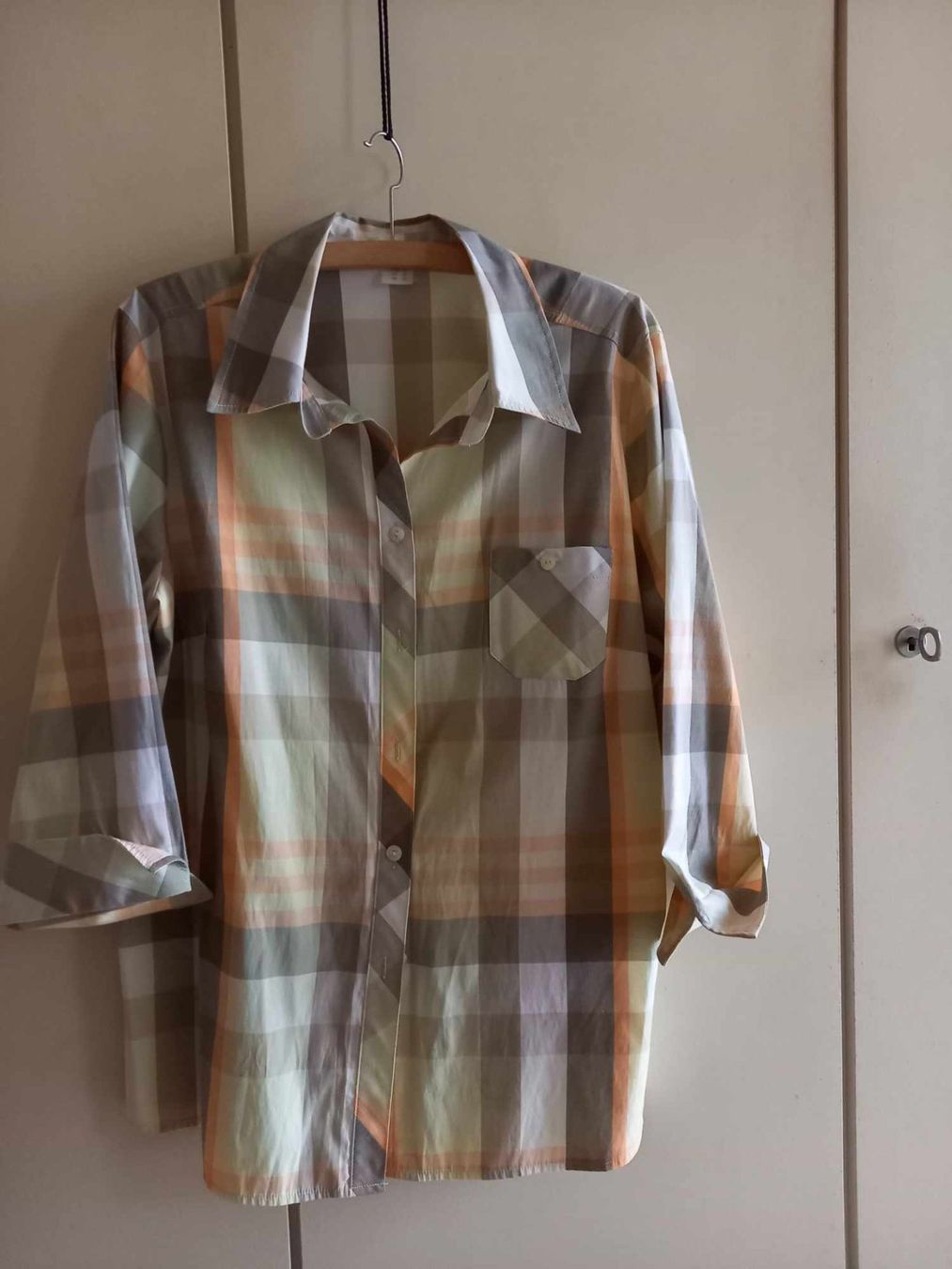 Camicette: Damen Bluse, Gr. 46, kariert, – Nuovo (secondo la descrizione) da Möhlin venduto da Simba4871