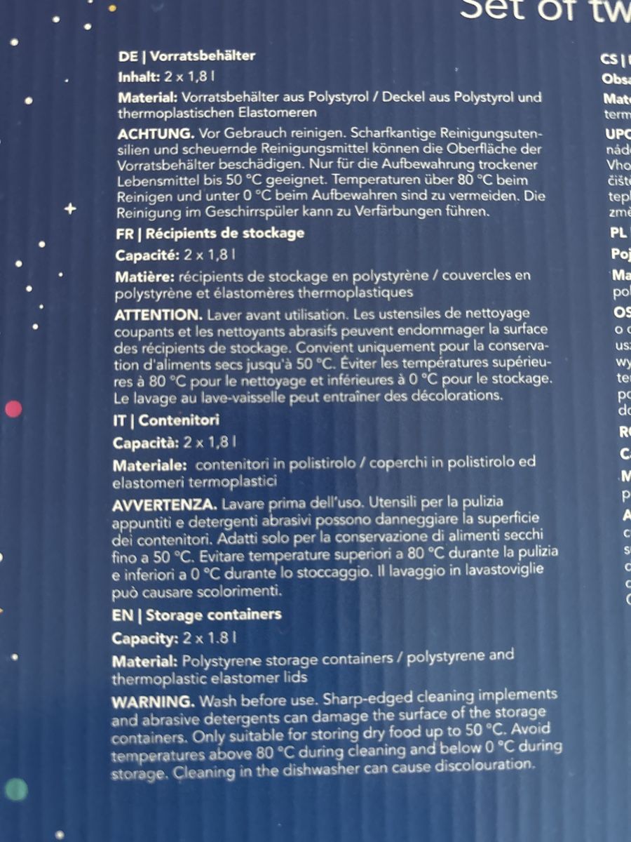 Coop Contenitori & Simili: Lot 2 boîtes conservation 1.8 l NEUF – Nuovo e nell'imballaggio originale da Delémont venduto da Ma_LoU.01 1