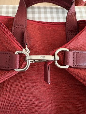 Rucksack Jost rot Textil guter Zustand