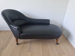 Antike Recamier Chaiselongue Sofa, frisch restauriert