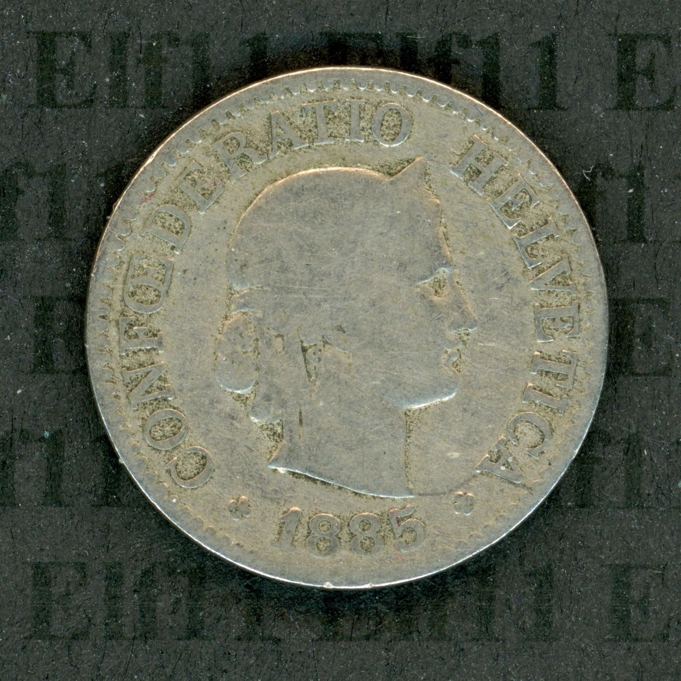 Tutti le monete: CHF___0.10 1885 s 10 Rappen – Usato da Widnau venduto da Elf11