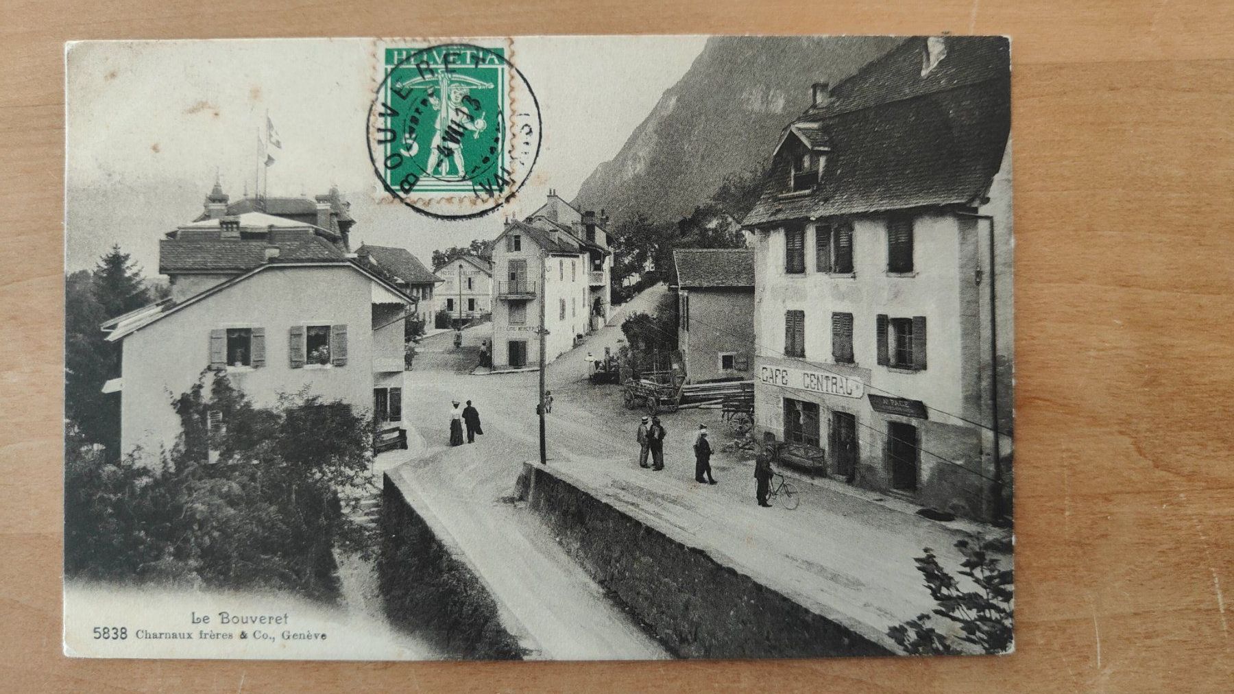 Cartoline postali: Le Bouveret Cafe Central um 1910 – Usato da St. Erhard venduto da Chaeferli6