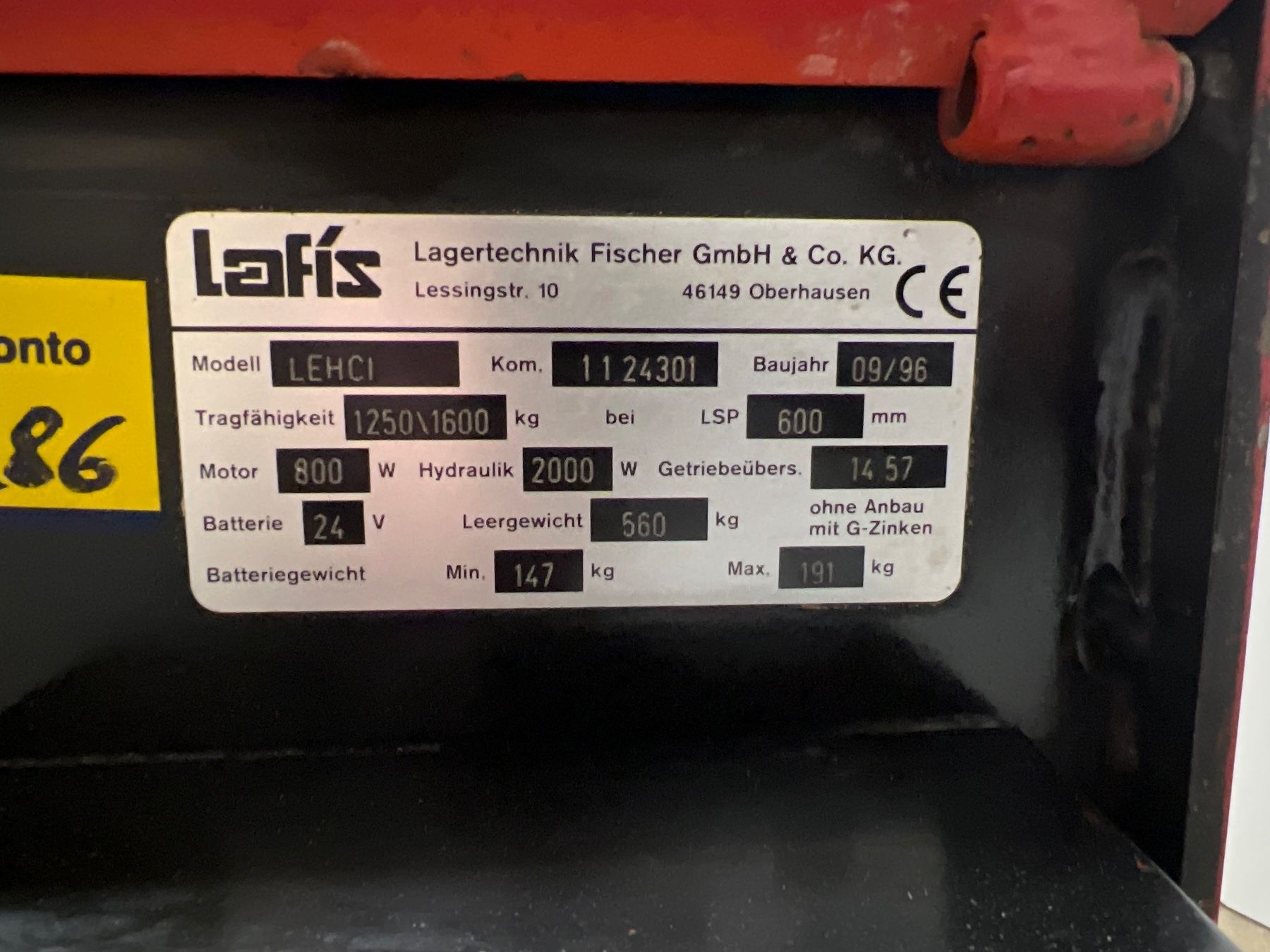 Carrelli elevatori e a forche: Deichselstapler Ameise – Usato da Wängi venduto da Hug-9545 3