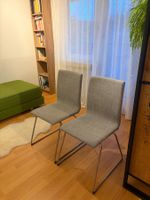 2 IKEA Esstischstühle LILLANAS grau meliert - stapelbar
