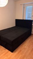 Boxspringbett 140x200cm inkl. Matraze schwarz