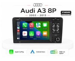 Radio Audi A3 8P (2003 à 2012) Bluetooth, Carplay, GPS, DAB+