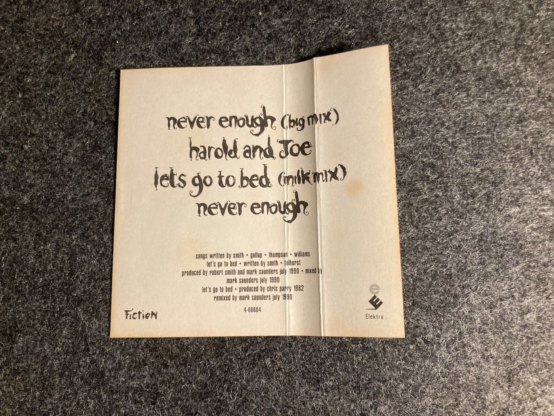 Musicassette: The Cure - Never Enough (MC) – Usato da Fribourg venduto da Karushi 5