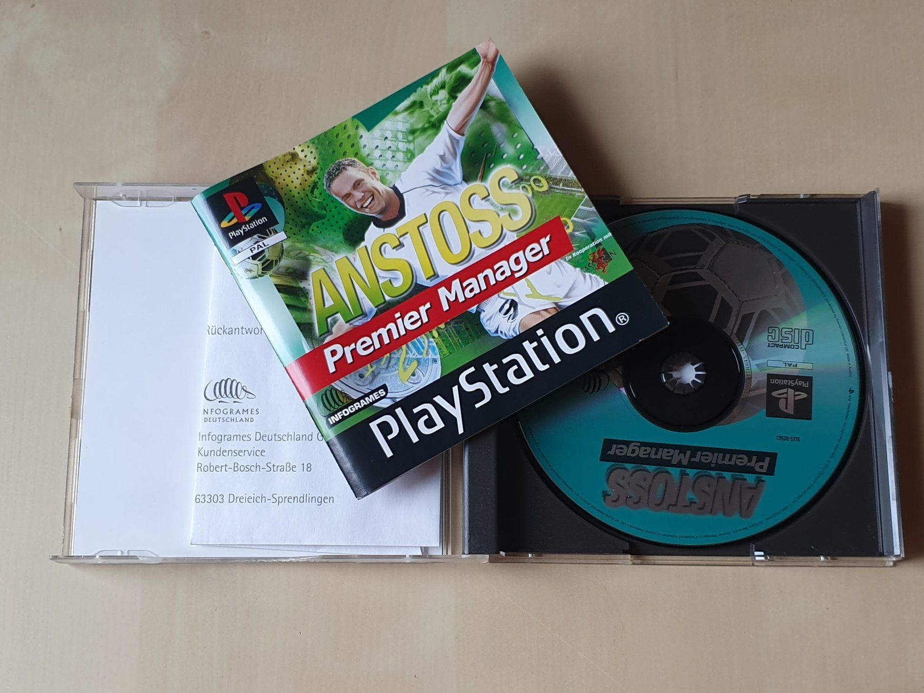 Sony Giochi: Anstoss Premier Manager – Usato da Stansstad venduto da collectorsshop 3