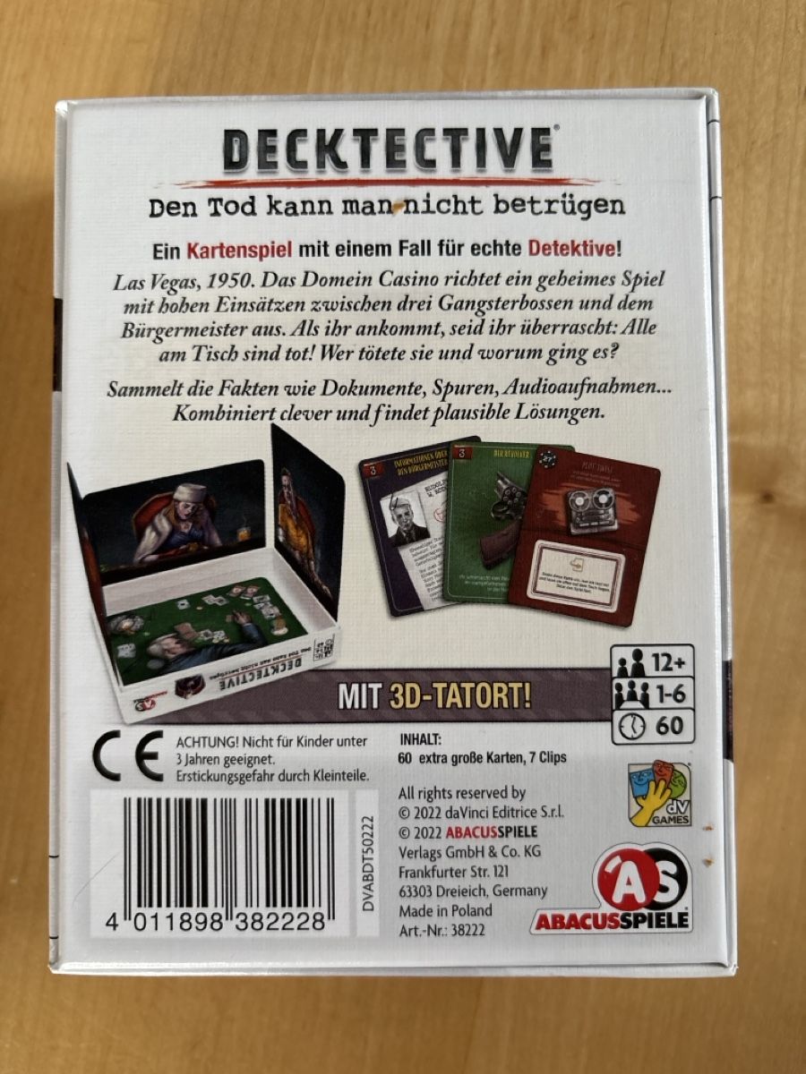 Giochi: Kartenspiel Decktective – Nuovo (secondo la descrizione) da Unterentfelden venduto da Lavach 2