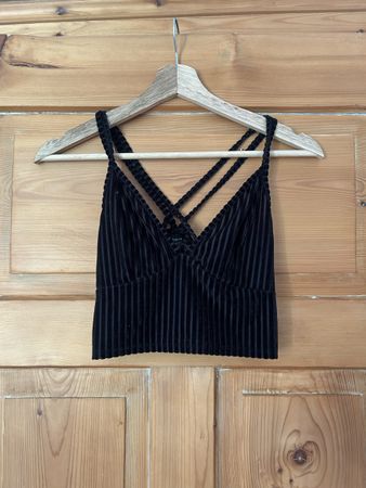 Trendiges Top, Schwarz, Grösse 36,für den Sommer