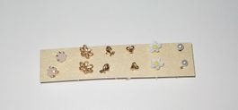 6 Ohrstecker goldfarbig