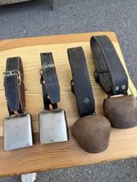 Glocken mit Lederriemen Set 4 Stk. gebraucht