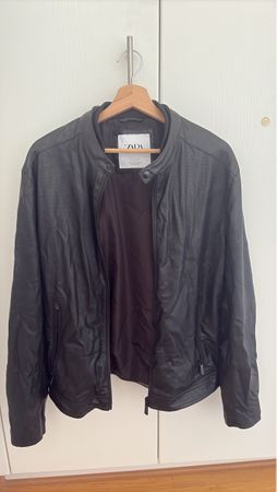 Veste homme Zara noir imitation cuir