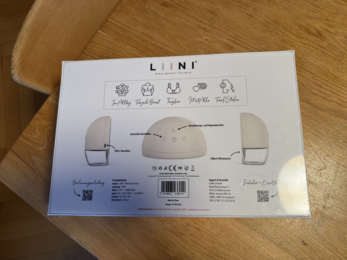 Accessori per l’allattamento: LIINI Milchpumpe – Nuovo e nell'imballaggio originale da Horgen venduto da cal_5yhy 1