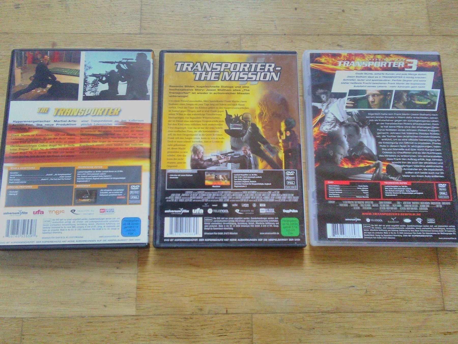 Tutti i DVDs: The Transporter  (1-3)           DE & EN – Usato da St. Gallen venduto da elkapone 6