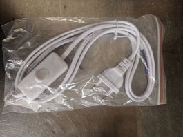 Lichtschalter mit Kabel weiss