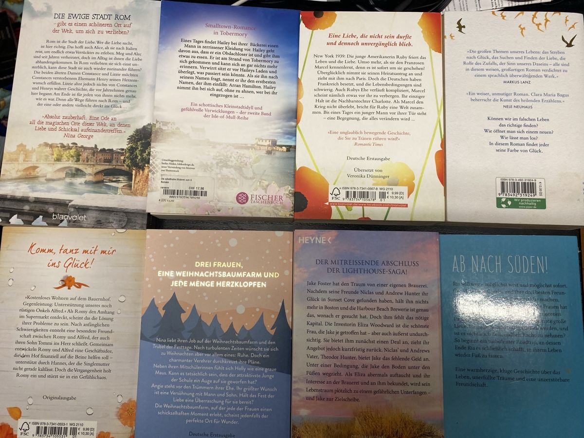 Libri: 8 Liebesromane Liebe Glück – Usato da Erlinsbach SO venduto da Silverstorm 1