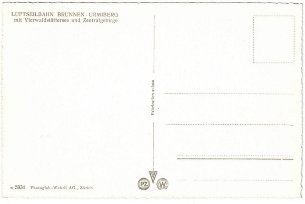 Cartes postales: Brunnen - Luftseilbahn Urmiberg – D'occasion à Binningen par Mountainrider 1