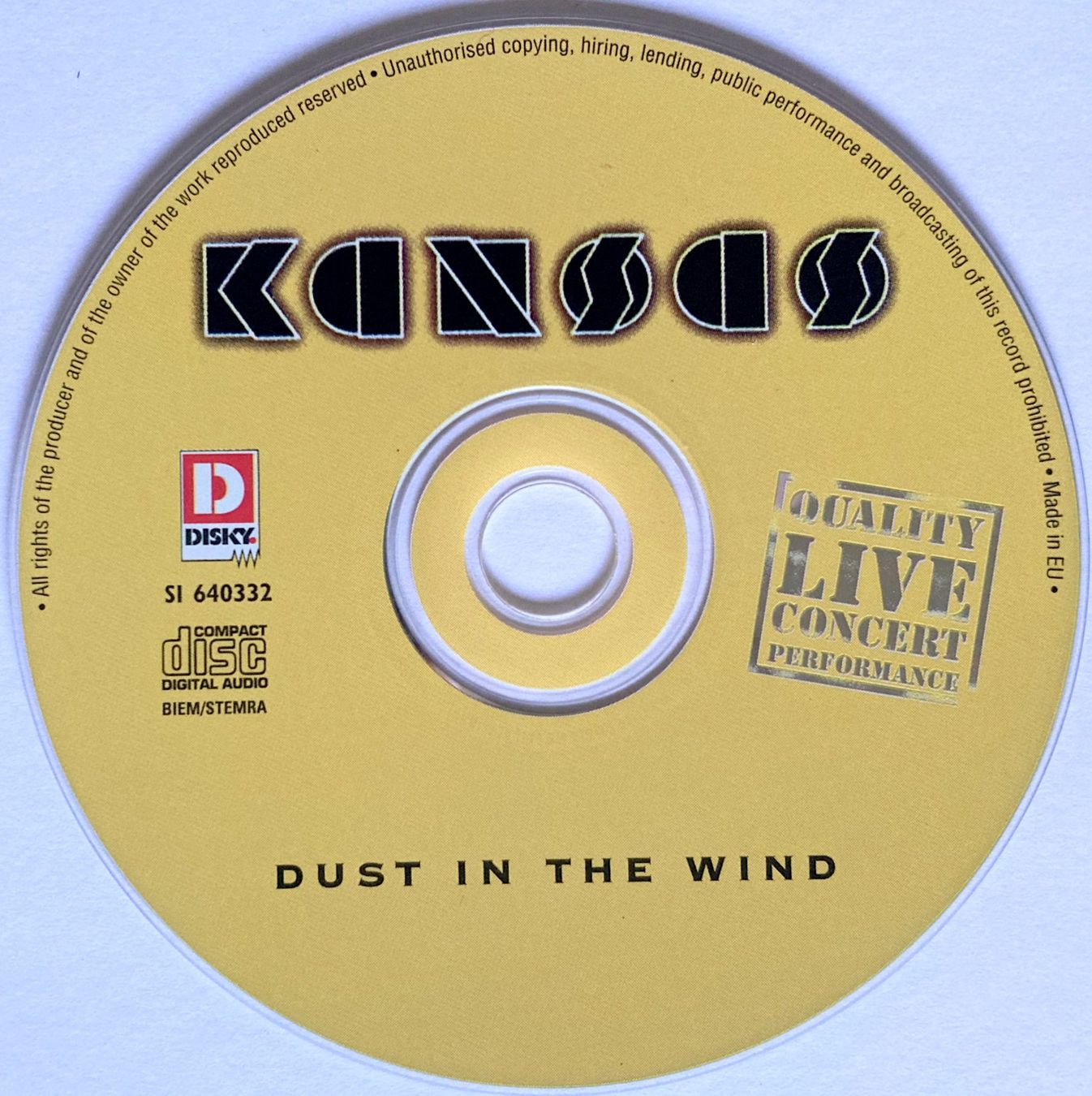 CD: KANSAS - DUST IN THE WIND – Usato da Bottens venduto da hotter-than-hell 2