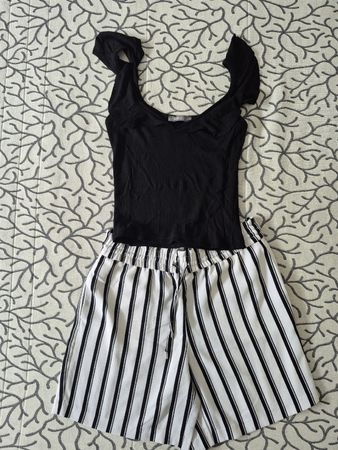 Ensemble short & top rayé Bashka Only été taille S/36 ☀️