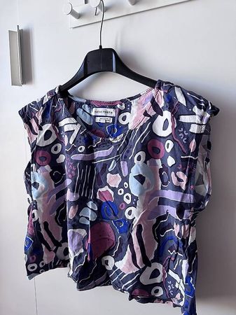 Native Youth Musterbluse bunt Gr. S - cropped