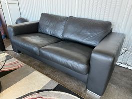 Original Machalke Ledersofa Garnitur/ Neuwertig