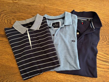 3er Set Herren Polo Shirts, Gr. S