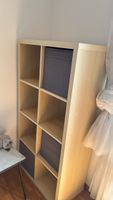 IKEA Kallax Regal 2x4 Birke – inkl. 3 Boxen