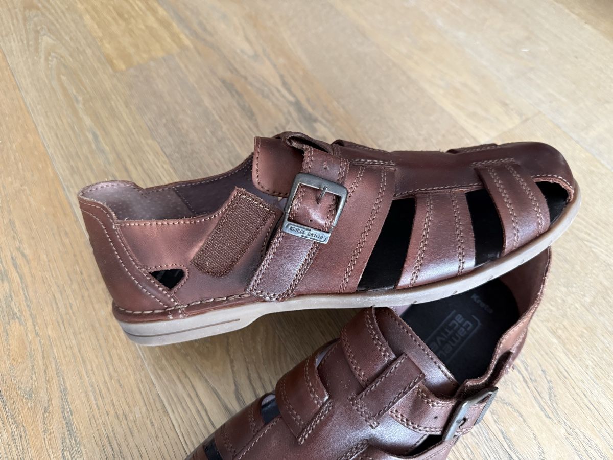 Scarpe da uomo: Camel Active Ledersandalen, Grösse 44.5 NEU – Nuovo e nell'imballaggio originale da Reinach AG venduto da innamac 3